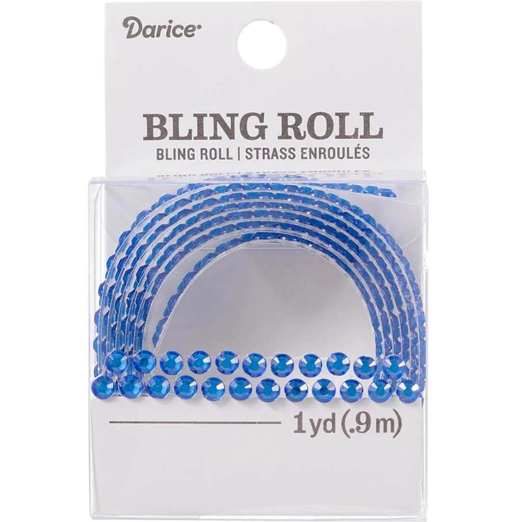 BLING STKR ROLL DARK BLUE 4MM 