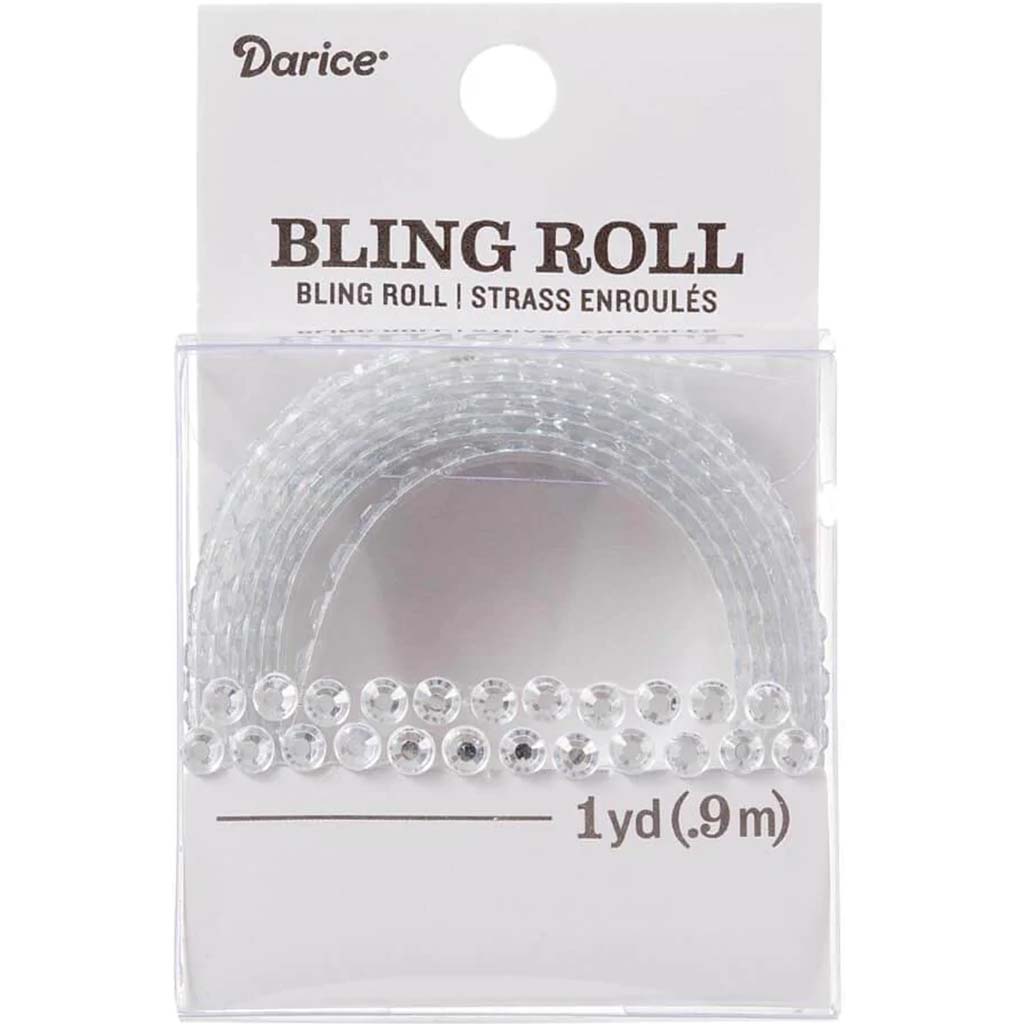 BLING STKR ROLL CLEAR 4MM 