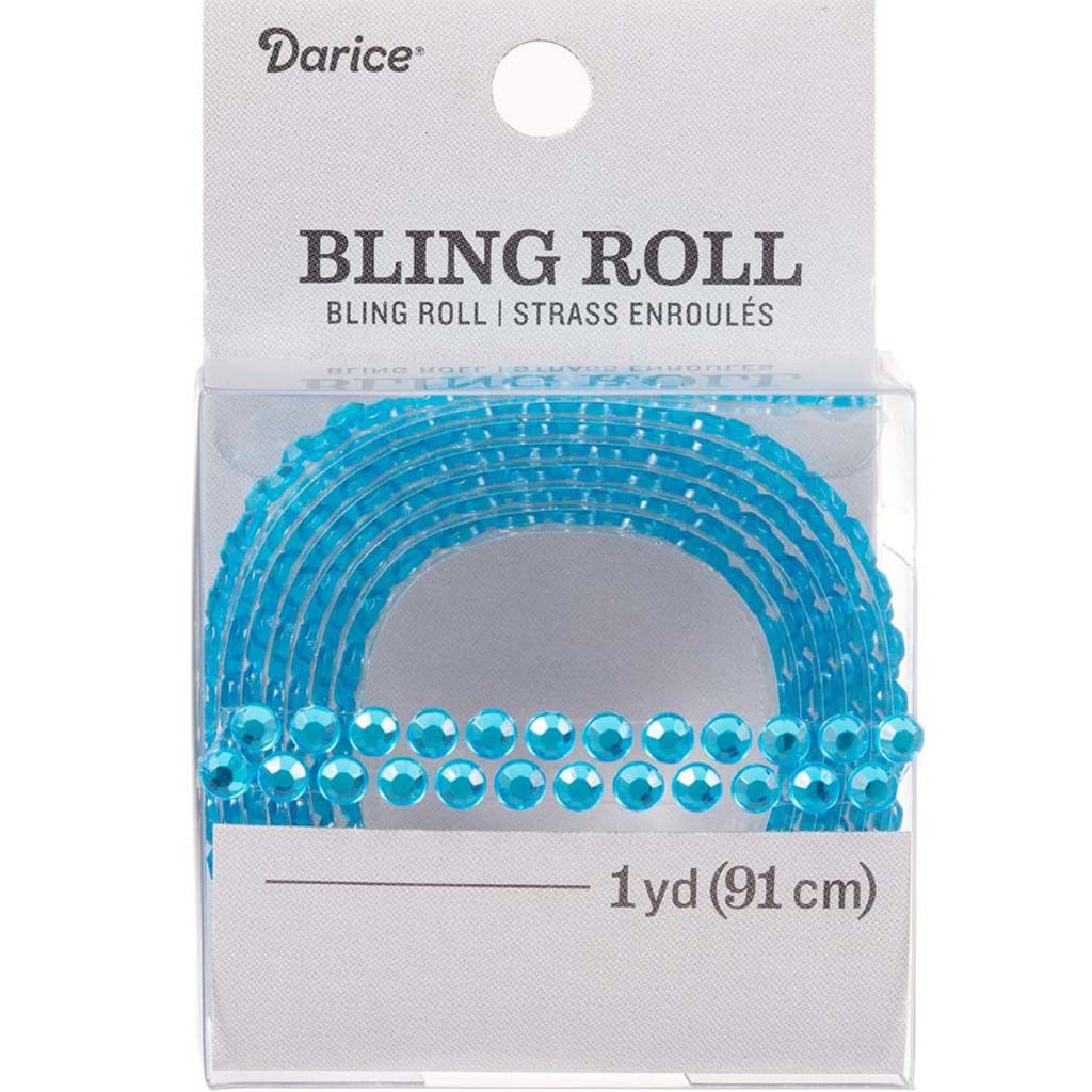 BLING STKR ROLL TURQUOISE 1Y 