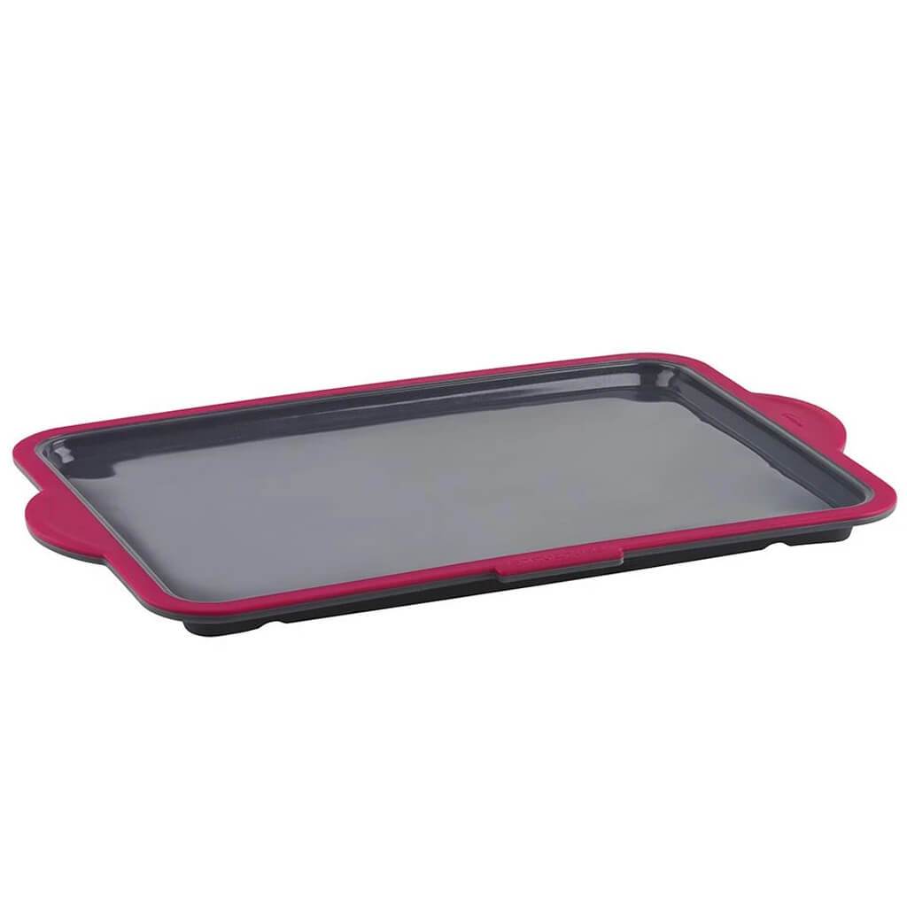 Structure Pro Half Cookie Sheet Fuchsia/Gray 16in x 10.5in