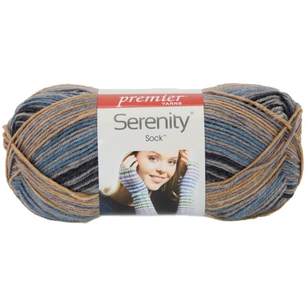 Premier Yarns Serenity Sock Yarn Gray Flannel