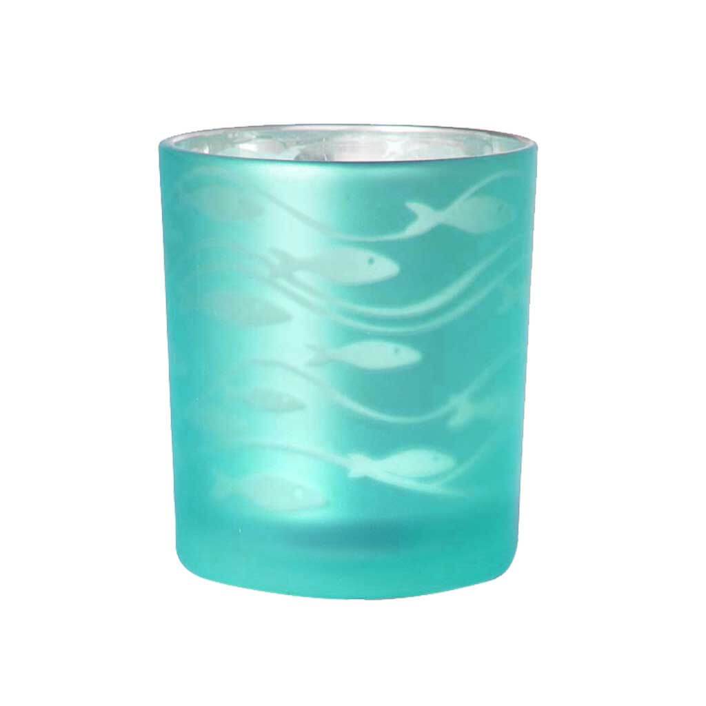 Nautical Glass Candle Holder