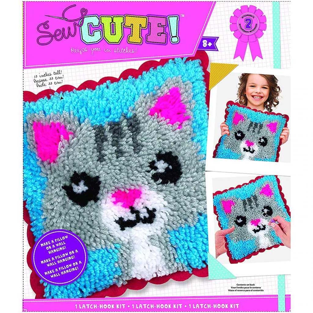 Sew Cute Latch Hook Kit Cat
