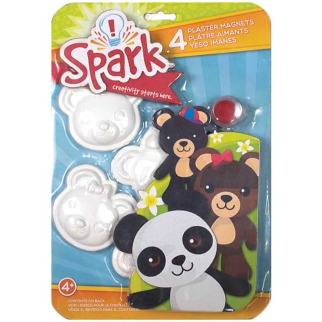 Plaster Magnets Bears