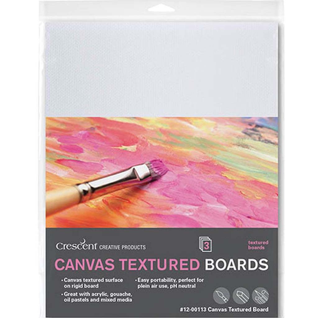 Canvas Board 8in x 10in White Set of 3