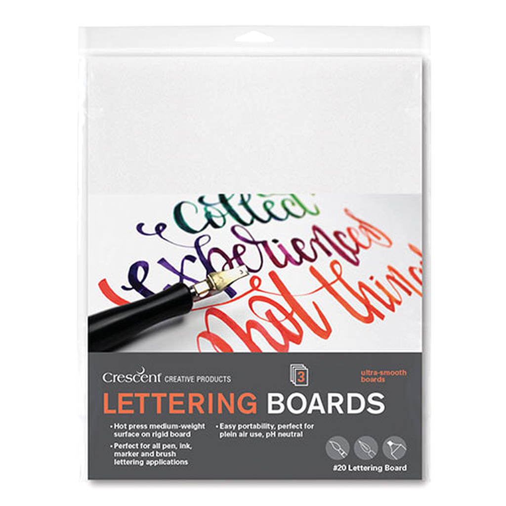 Crescent Lettering Board 3-Pack 11in x 14in White