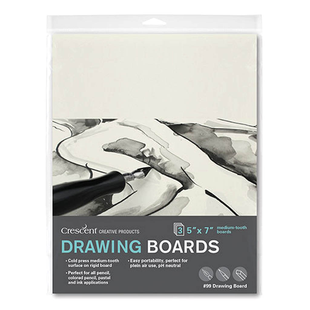 Crescent Drawing Board 3-Pack 5in x 7in