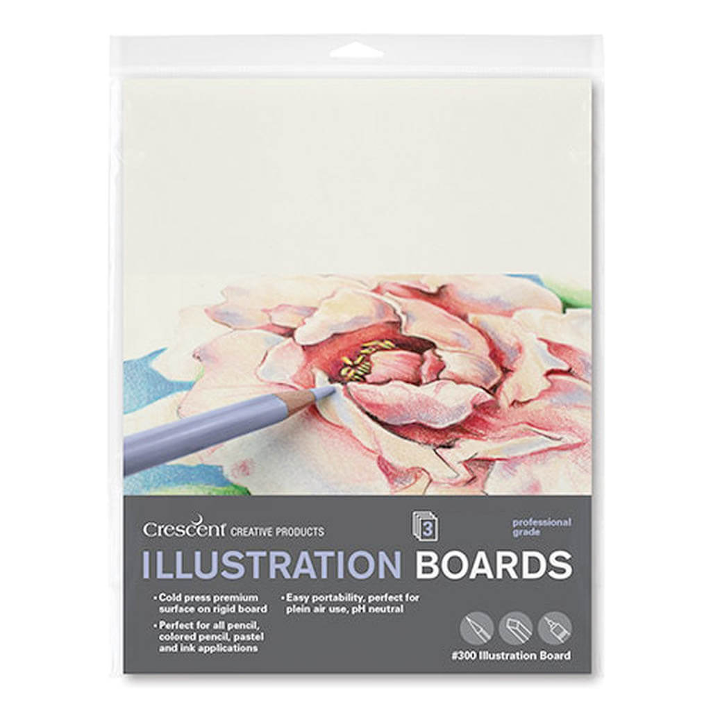 Crescent Illustration Board 3-Pack 9in x 12in