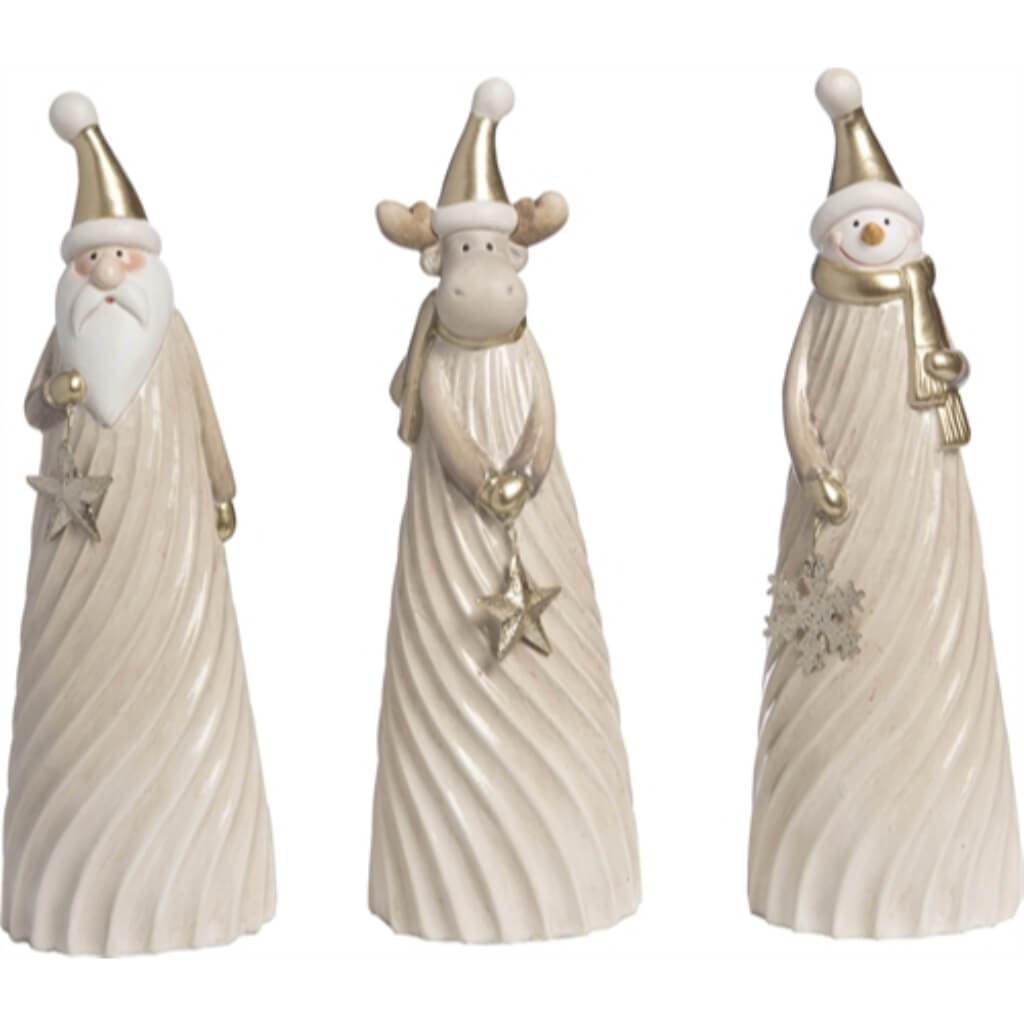 T/C Swirly Gold Fig 3 Asst 