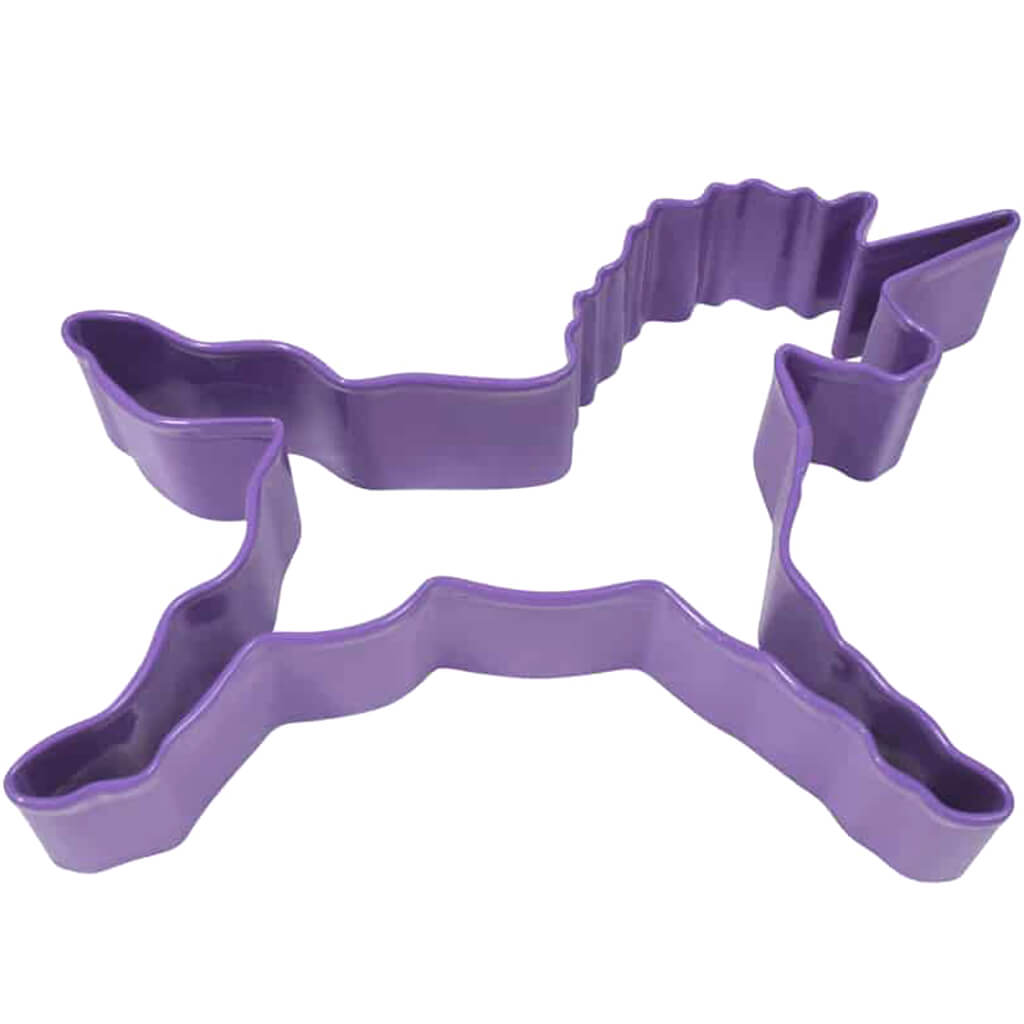 Unicorn Cookie Cutter Purple, 5.25in