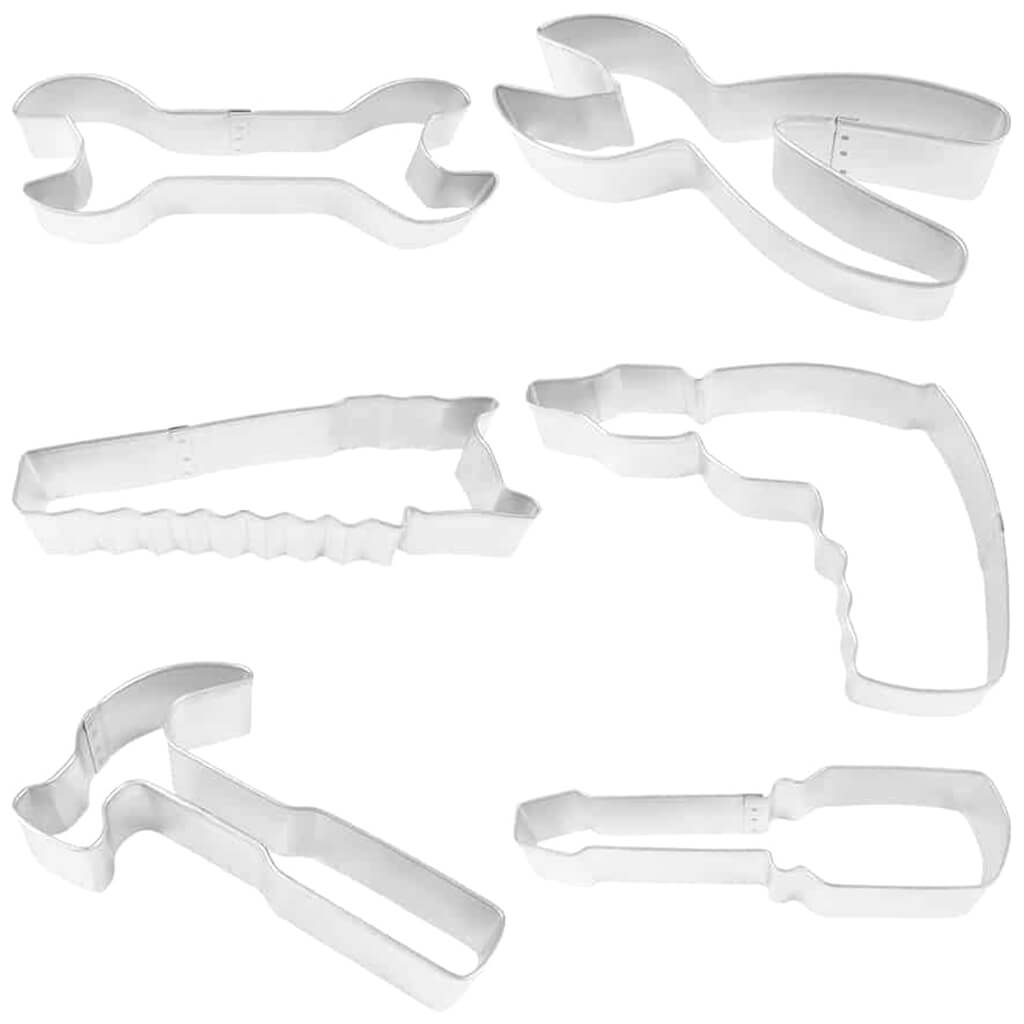 Tool Cookie Cutter Set, 6pc