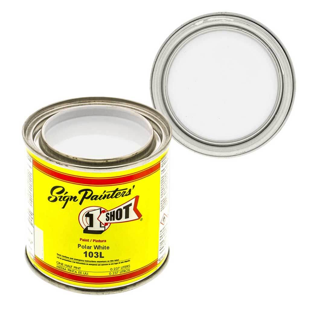 Letter Enamel Polar White 103L 4oz