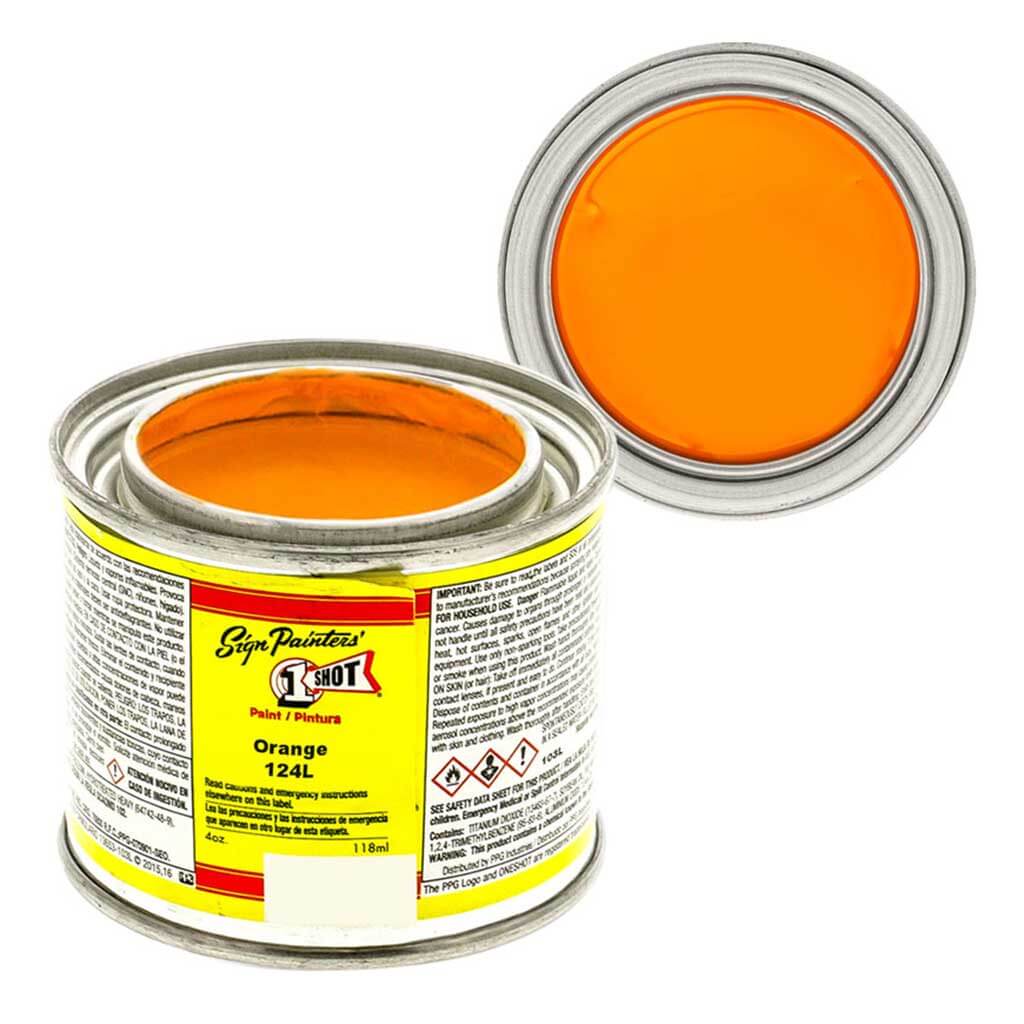 Letter Enamel Orange 124L 4oz