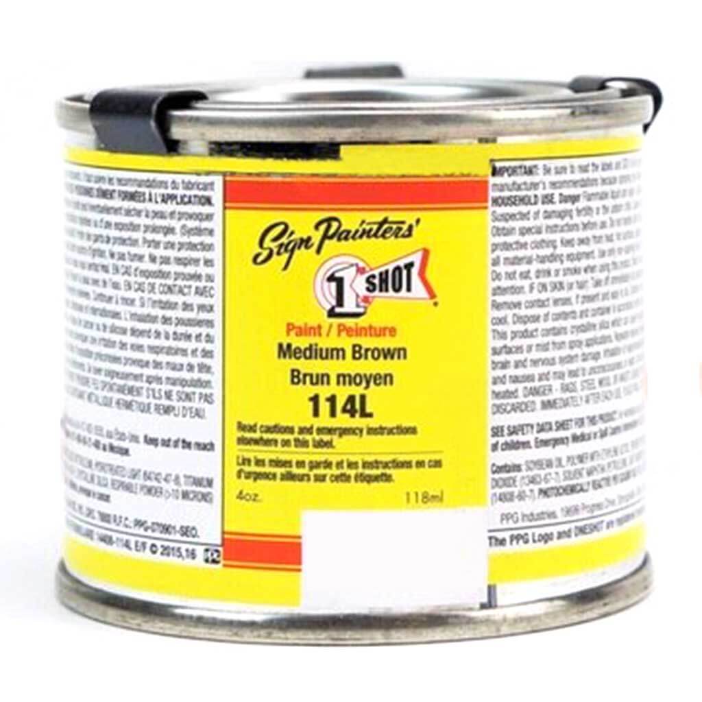 Letter Enamel Medium Brown 114L 4oz