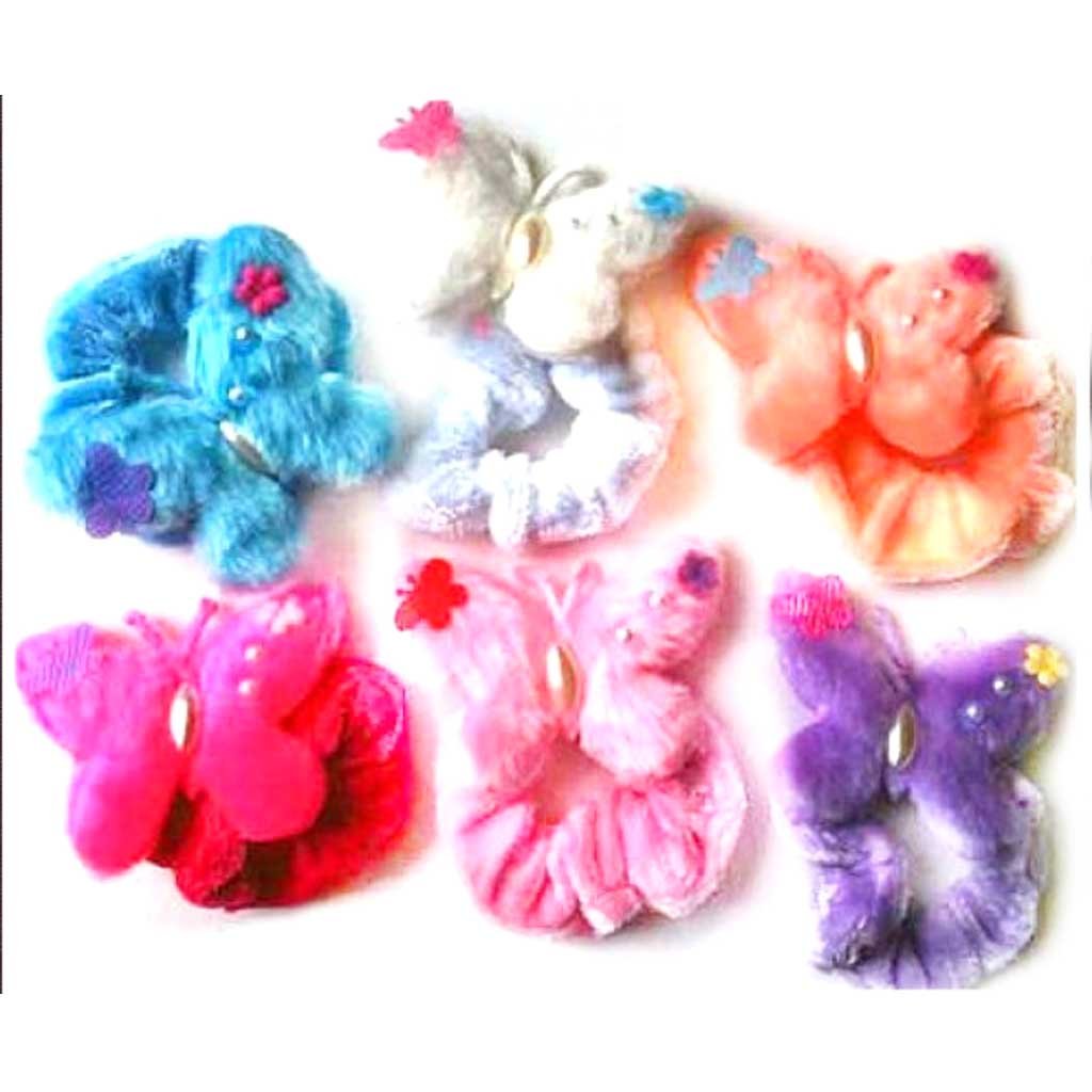 Velvet Butterfly Pony Scrunches