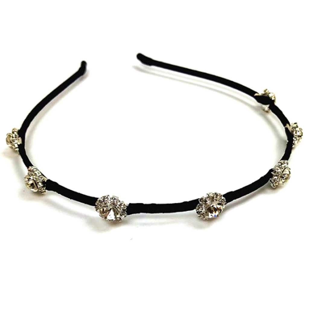 Crystal Diamond Flower Headband