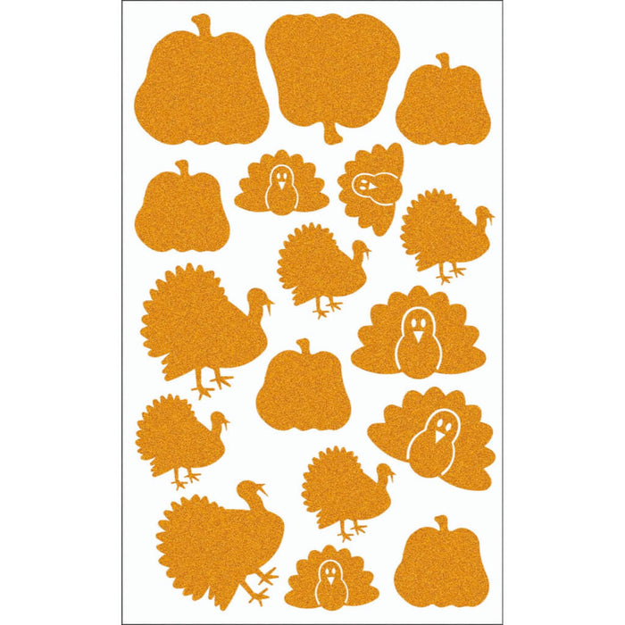 Orange Turkey Pumpkin Sticker Pack