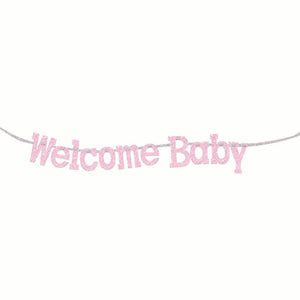 Welcome Baby Diamond Banner