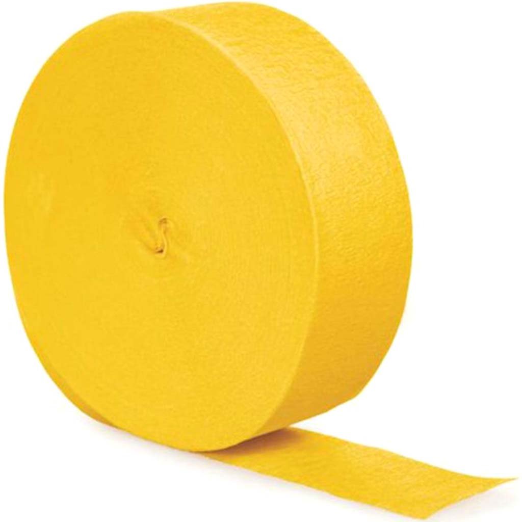 Crepe Streamer 500ft School Bus Yellow