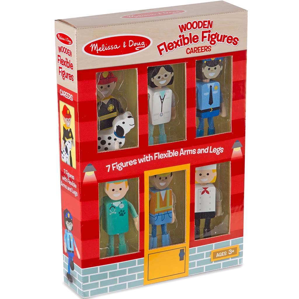 Wooden Flexible Figures Careers 