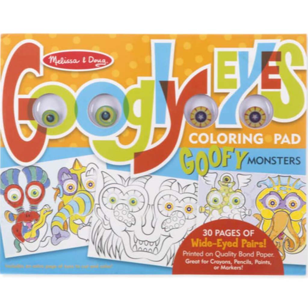 MONSTERS- GOOGLY EYES COLORING PAD 