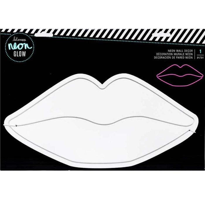 Heidi Swapp Neon Glow Lips Neon Wall Decor