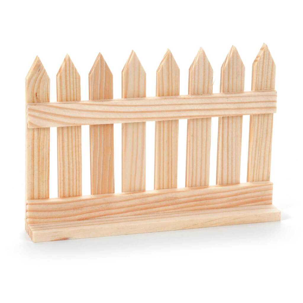 WOOD PICKET FENCE 4.5X6.5IN 