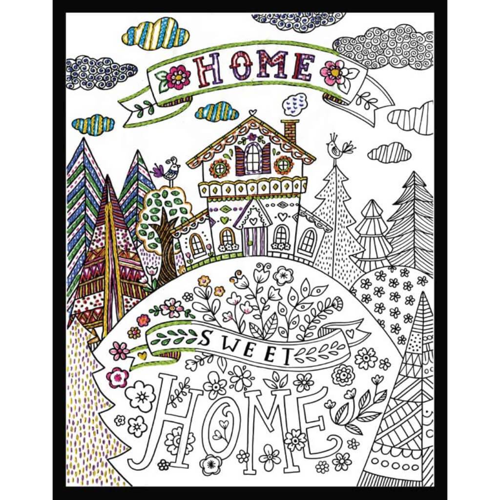 Zenbroidery Home Sweet Home Picture Kit 