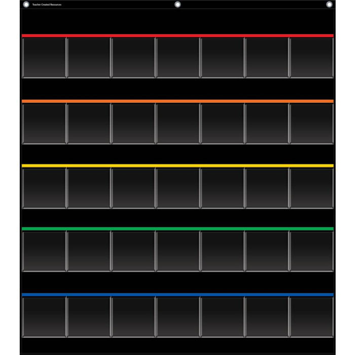 Black Storage Pocket Chart 