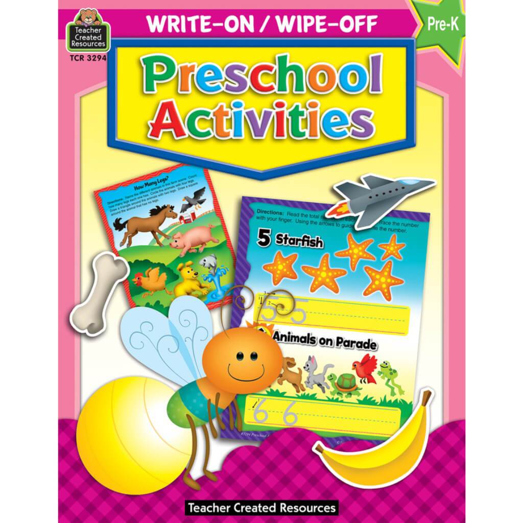 Preschool Activities Write-On Wipe-Off Book 