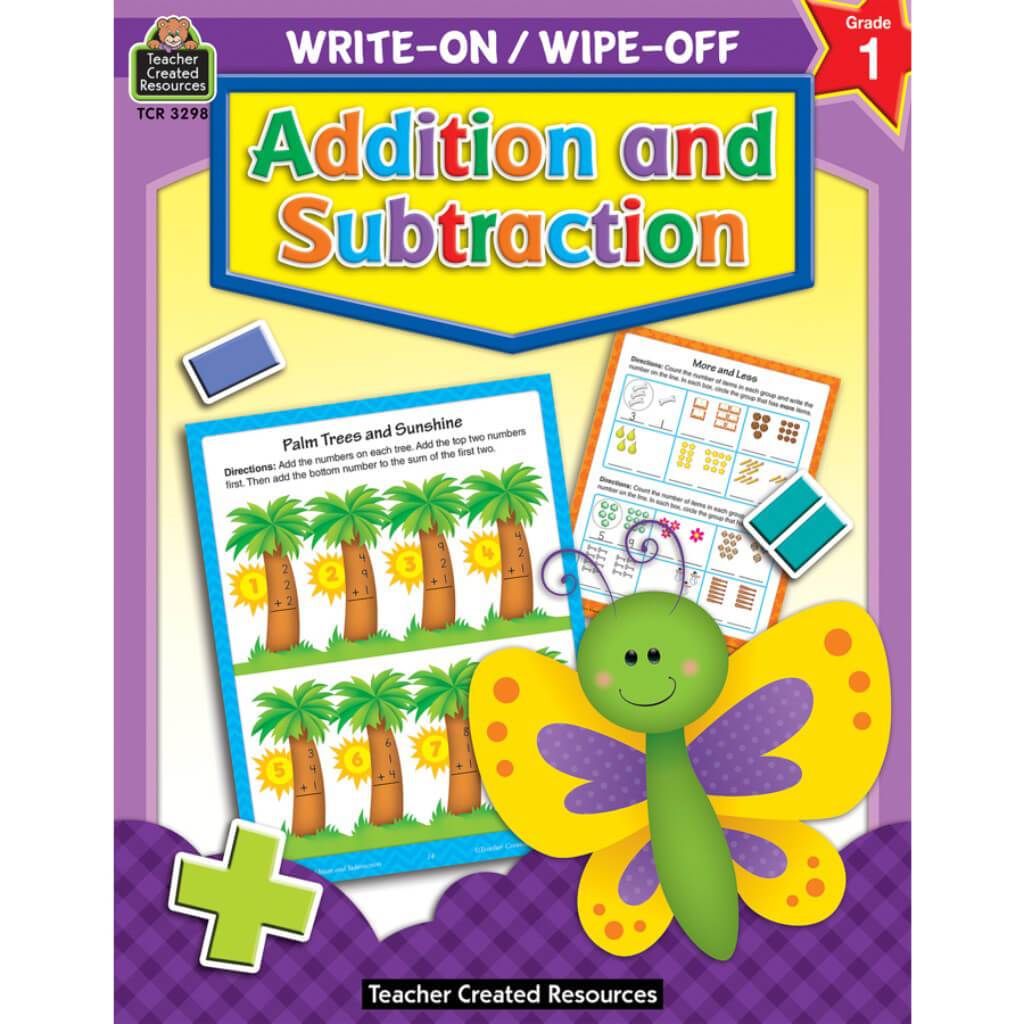 Addition And Subtraction Write-On Wipe-Off Book 