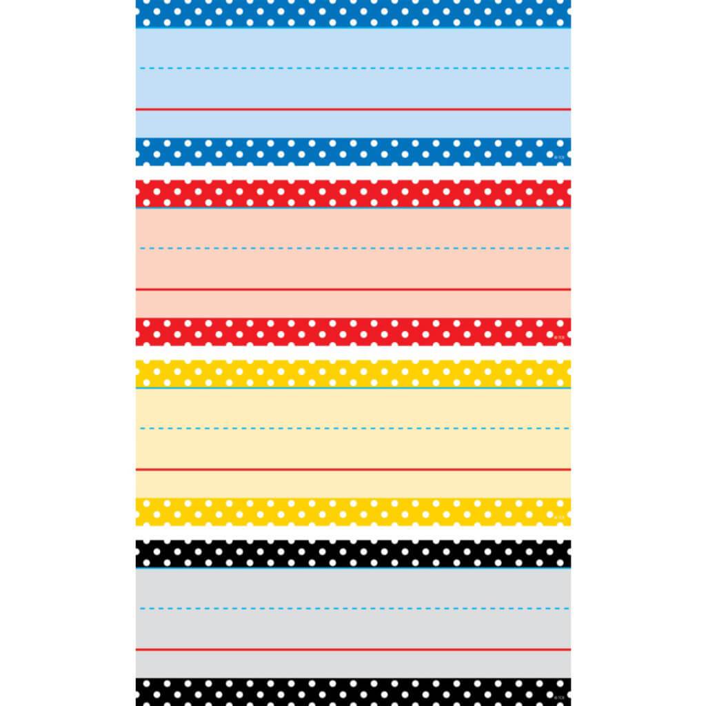 Classic Colors Polka Dots Word Strips 