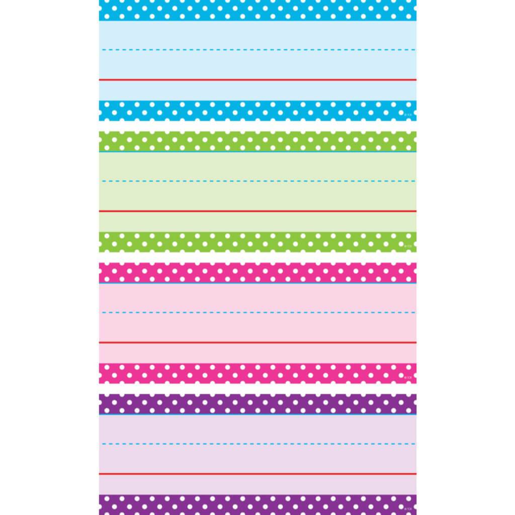 Bright Colors Polka Dots Word Strips 