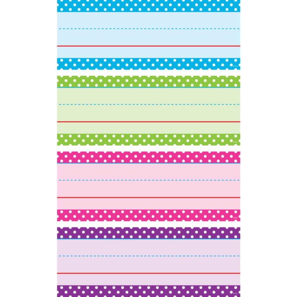 Bright Colors Polka Dots Word Strips 