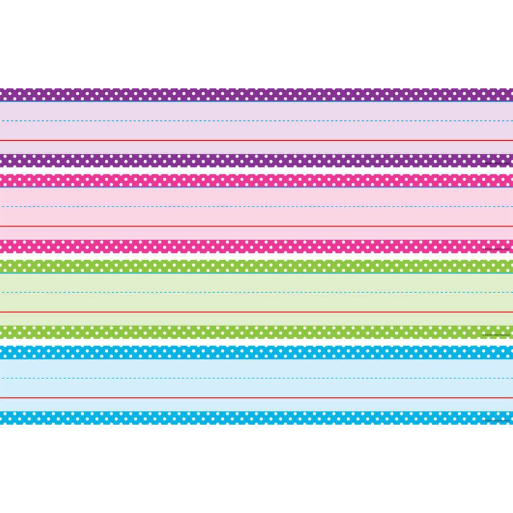 Bright Colors Polka Dots Sentence Strips 