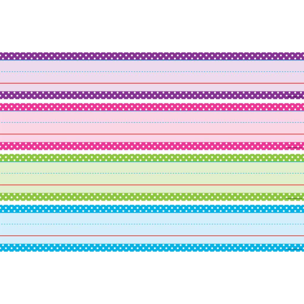 Bright Colors Polka Dots Sentence Strips 