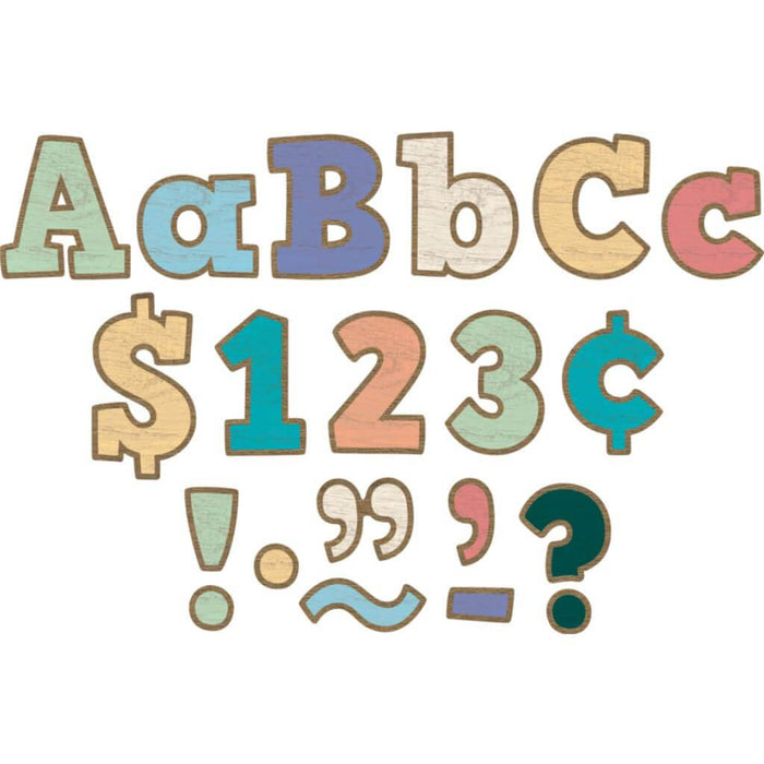 Painted Wood Bold Block 4'' Letters Combo Pack 