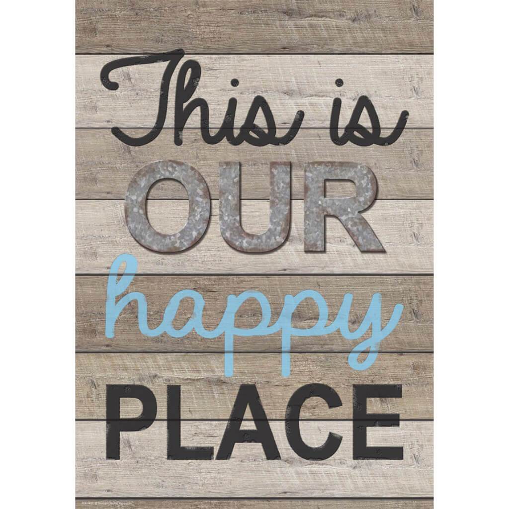 This Is Our Happy Place Positive Poster 