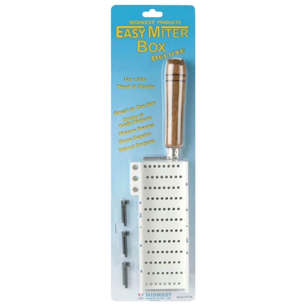 Easy Miter Box Deluxe White Plastic