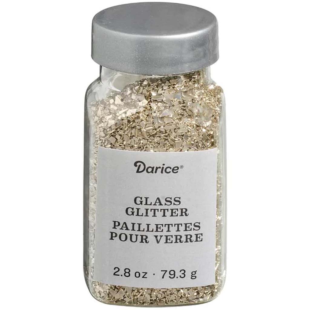 Vintage Gold Glass Glitter 2.8 oz 