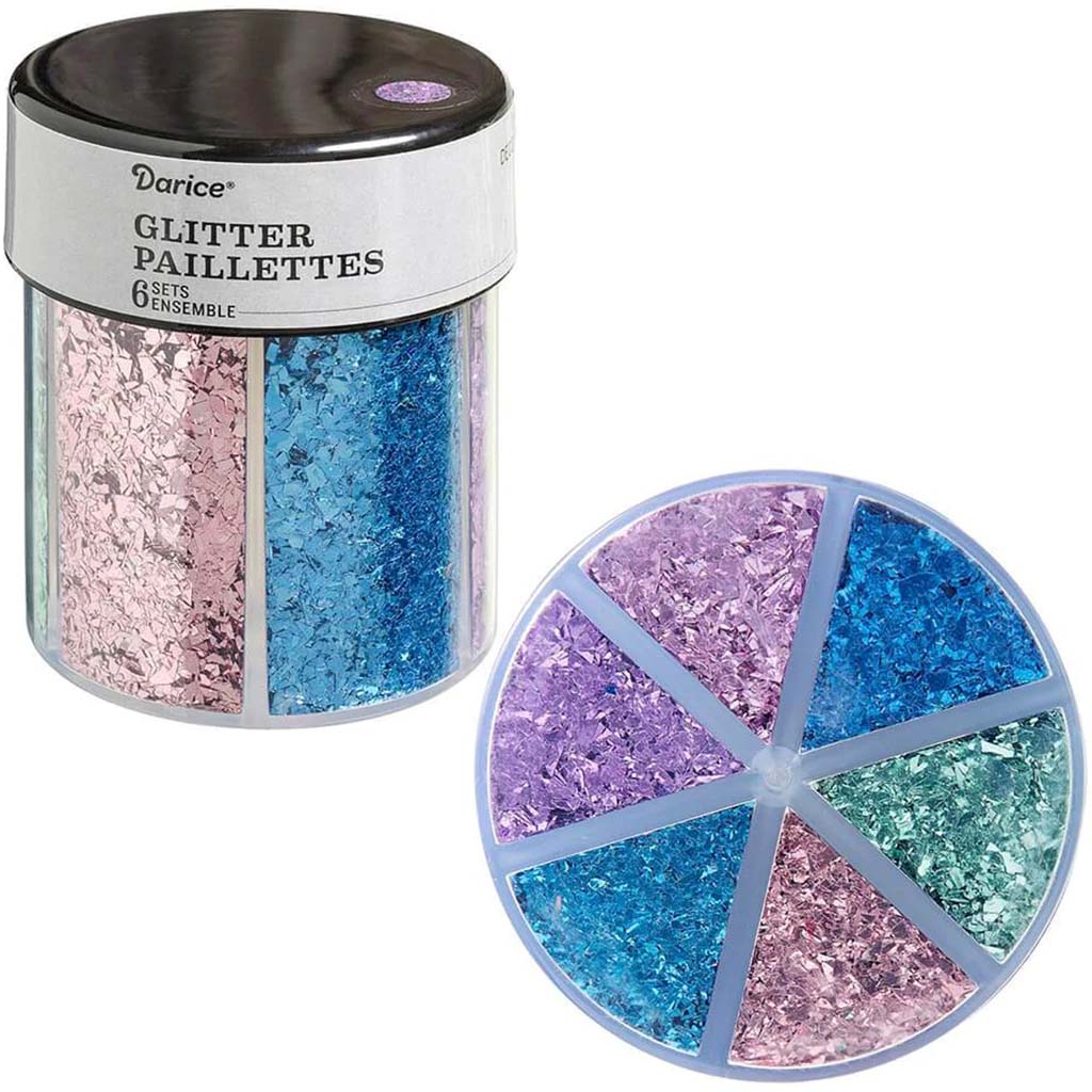 Shredded Glitter Caddy: Pastels 6-Color