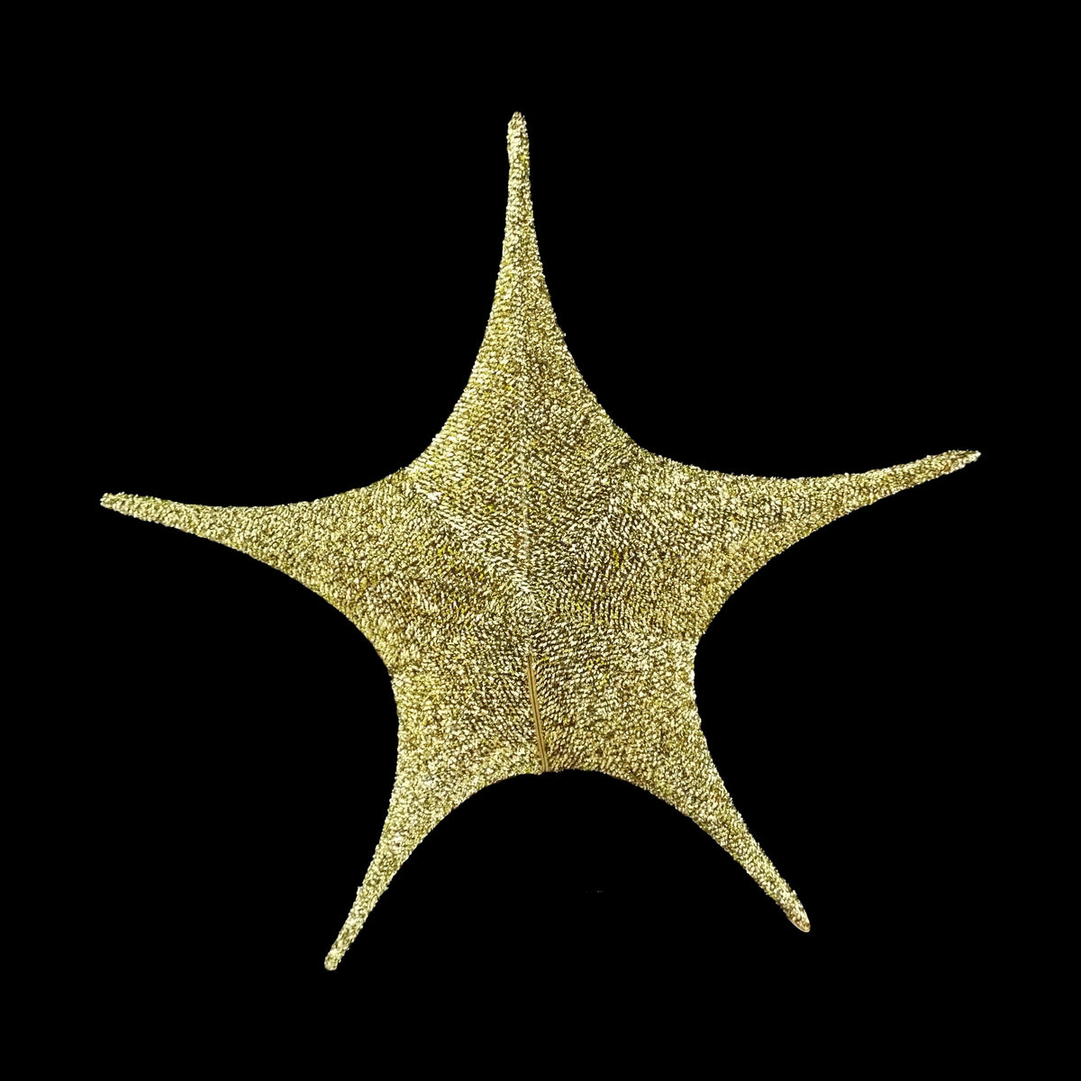 Foldable 3D Star Gold &amp; Black, 15.75in 