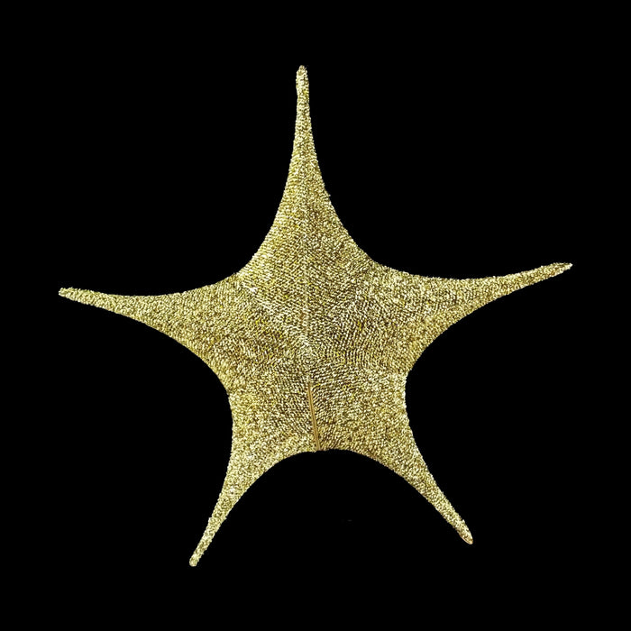 Foldable 3D Star Gold & Black, 15.75in 