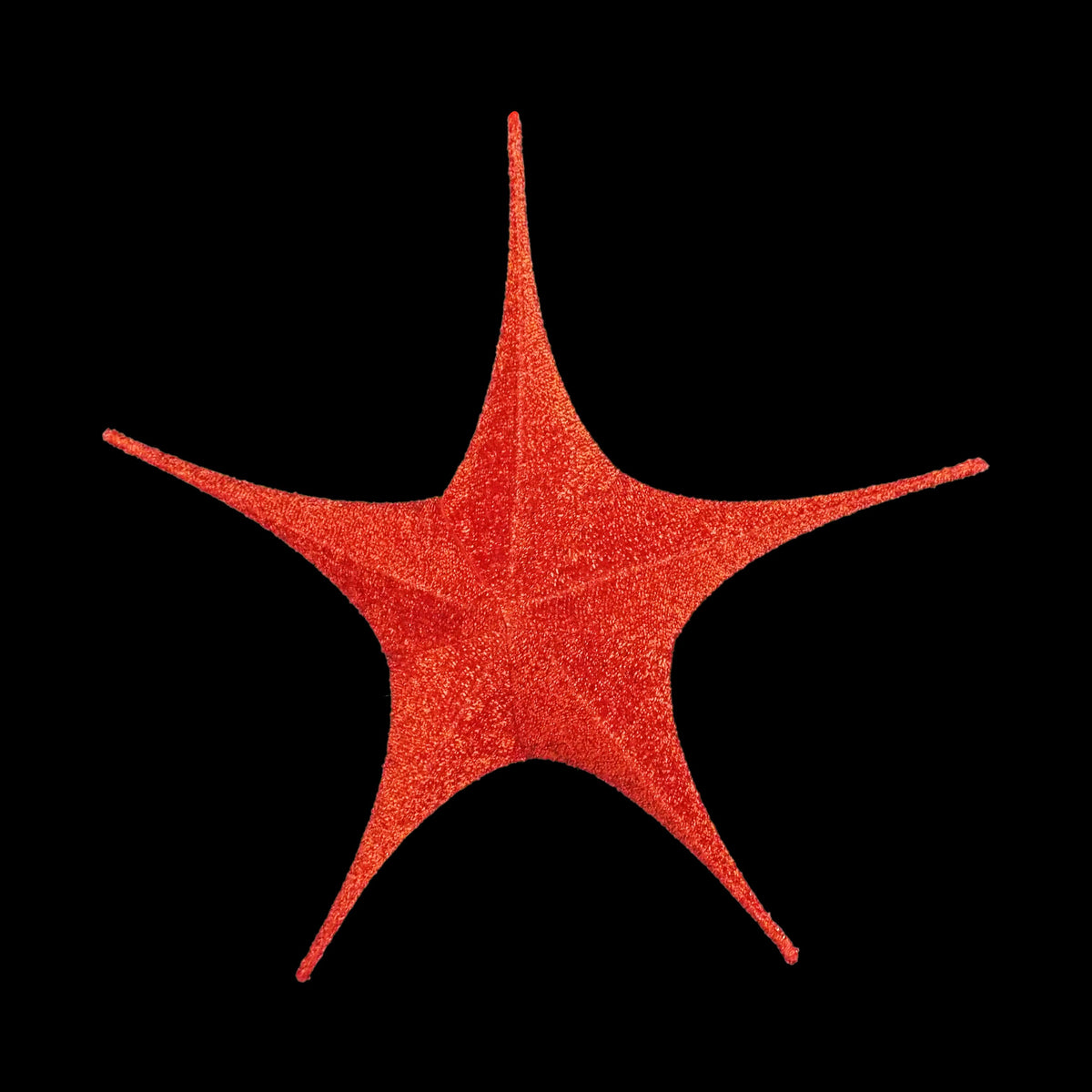Foldable 3D Star Red, 25.5in 