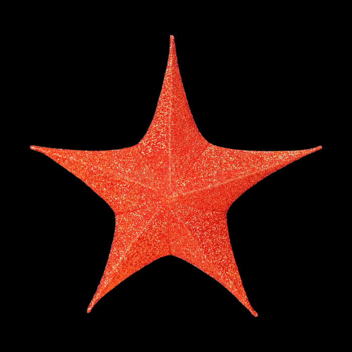 Foldable 3D Star Red, 31.5in 