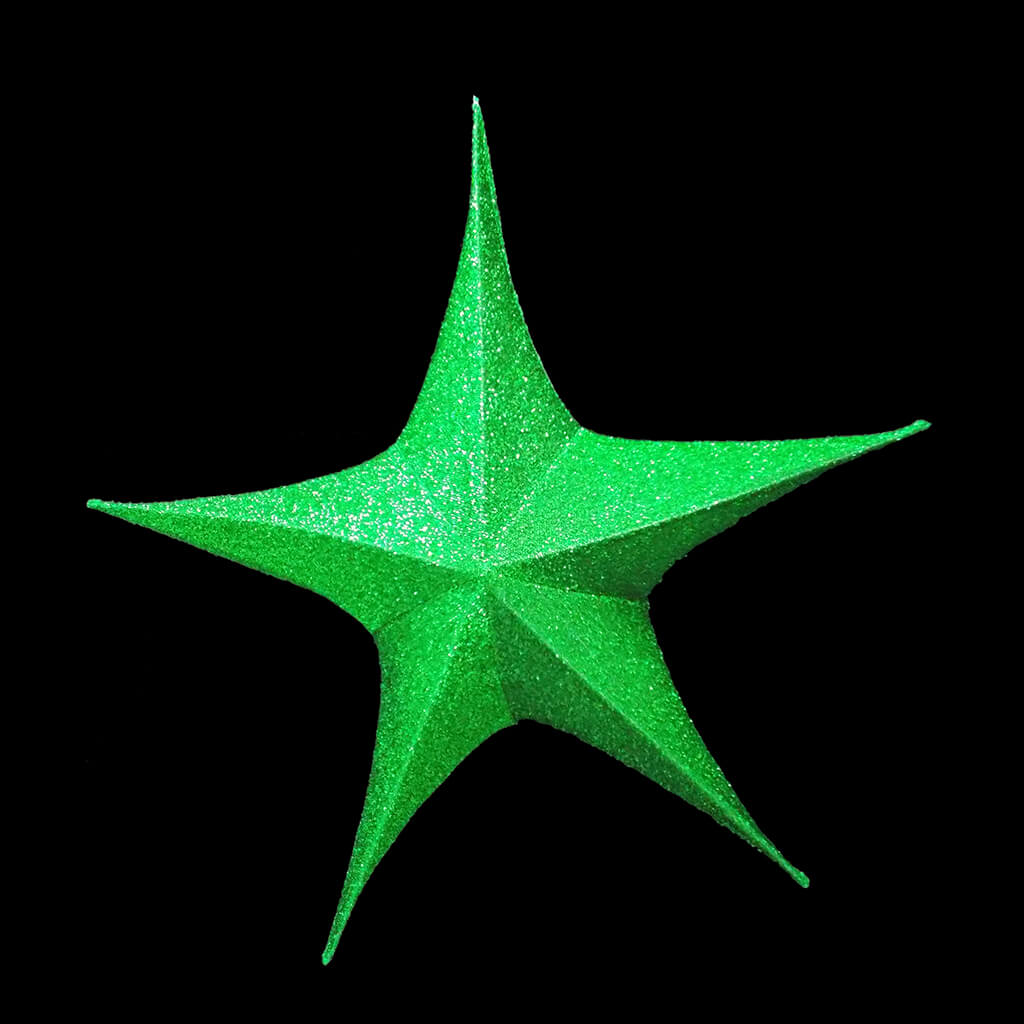 Foldable 3D Star Green, 43.25in