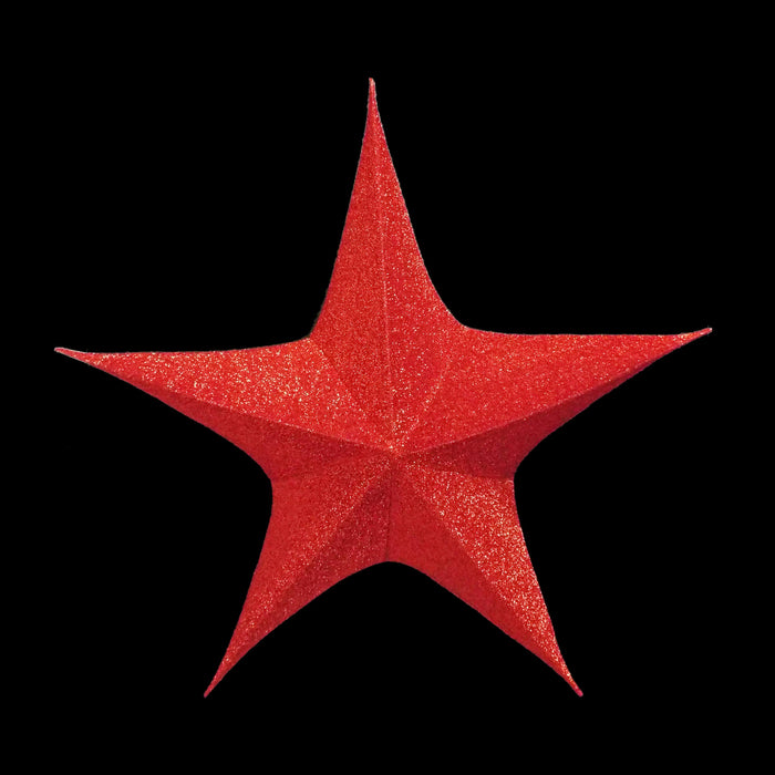 Foldable 3D Star Red, 53.25in 