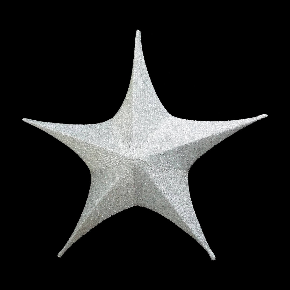 Foldable 3D Star Silver, 25.5in 