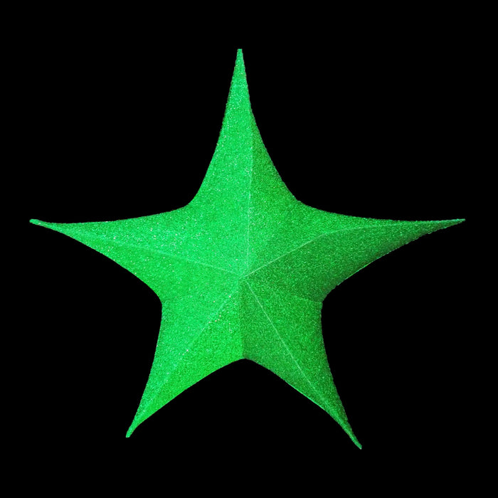 Foldable 3D Star Green, 53.25in 