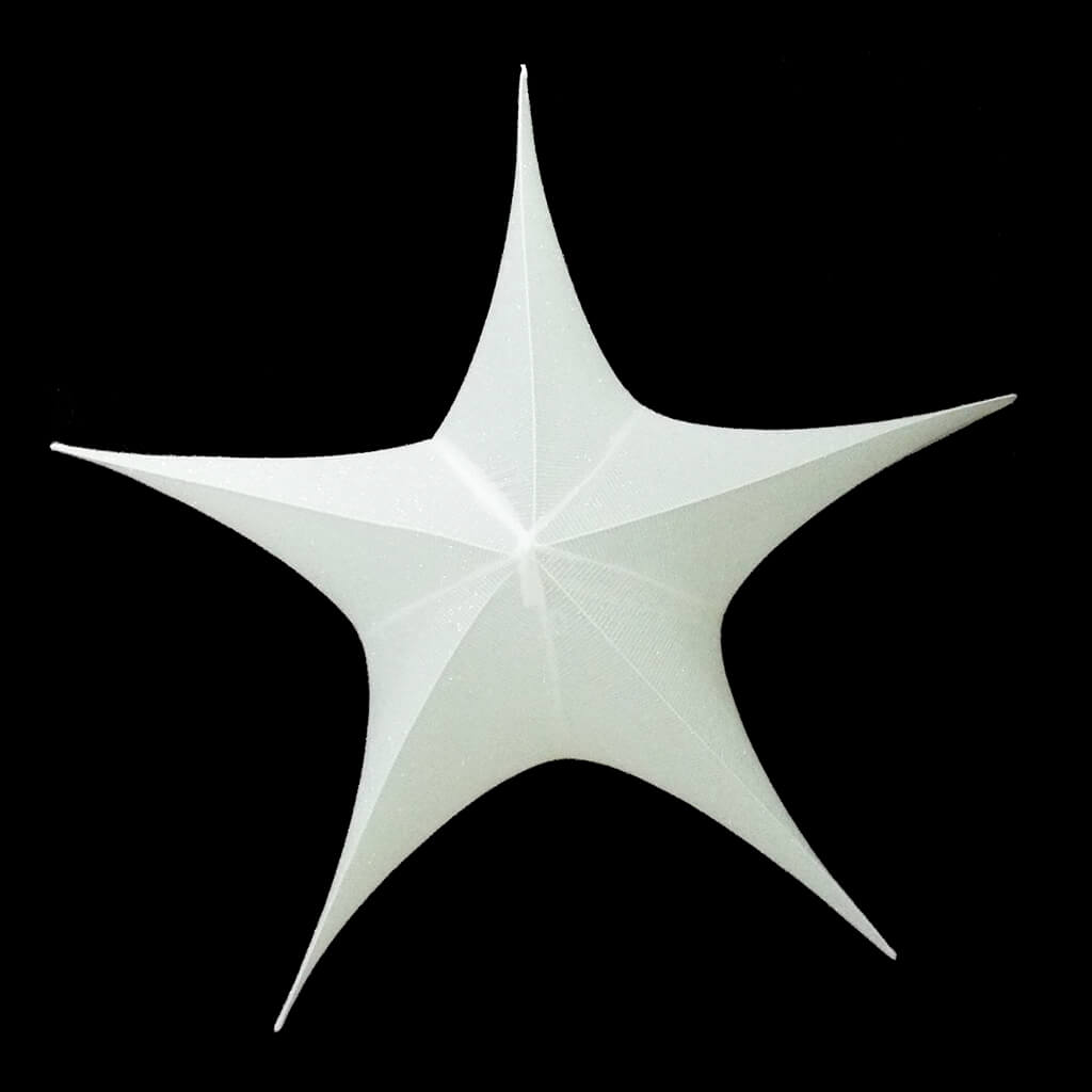 Foldable 3D Star White, 59in